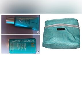 Moroccanoil Blue Hand Cream Treatment Duo, & Cosmetic Bag